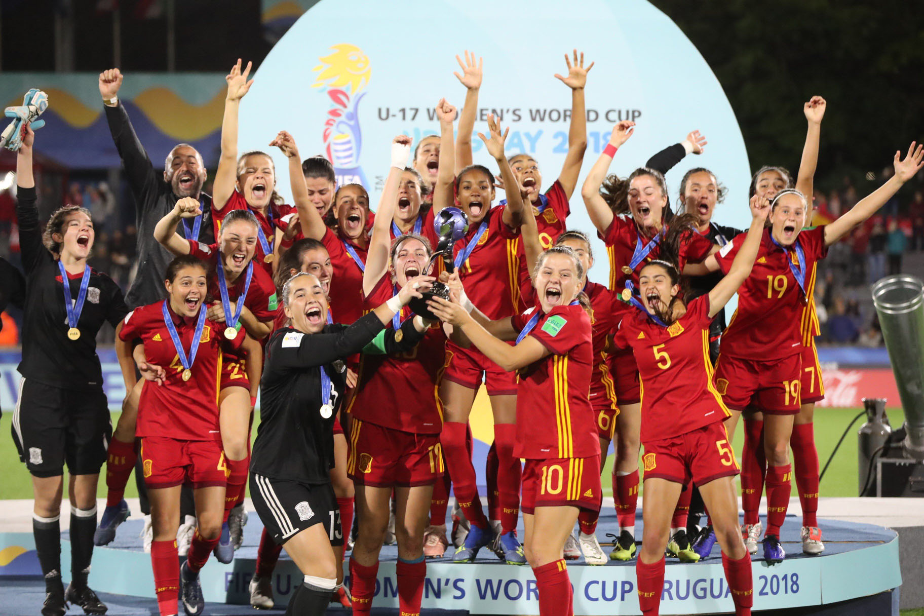 La Selección Sub-17, campeona de Europa en mayo, ganó el primer Mundial de fútbol femenino en la historia de España.