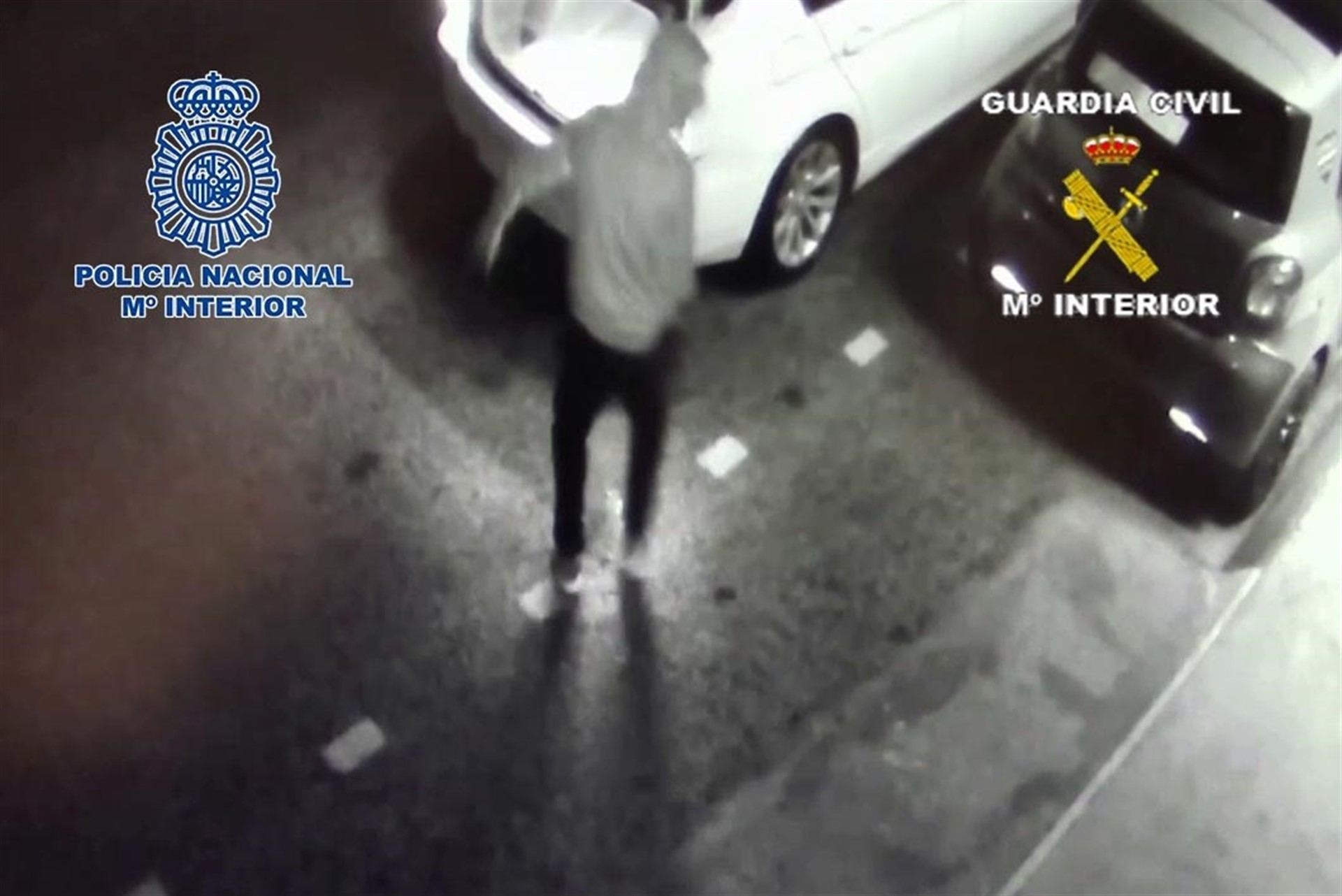 Imagen facilitada por las fuerzas de seguridad de uno de los sicarios detenidos durante la operación policial.