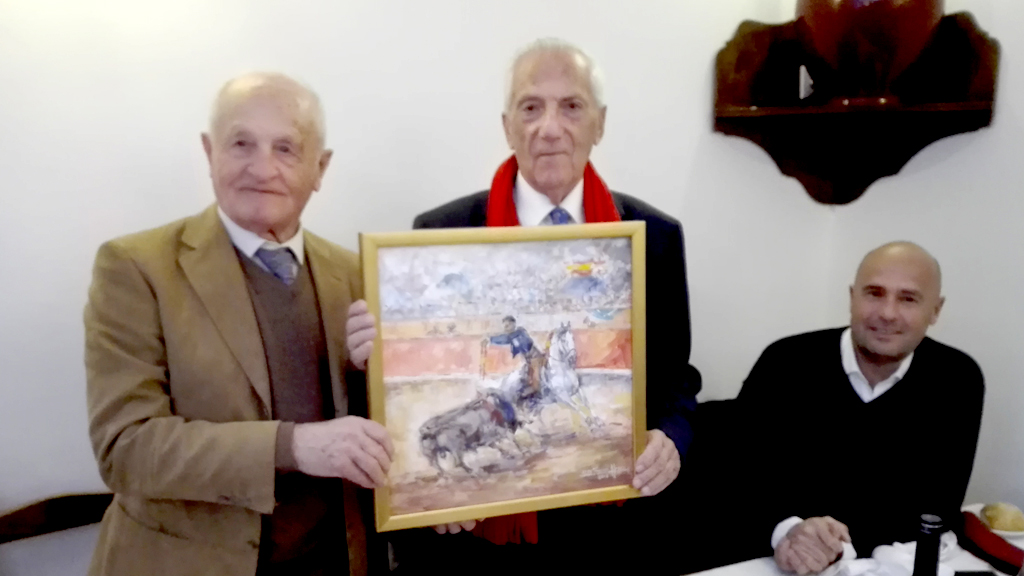 Un momento del homenaje.