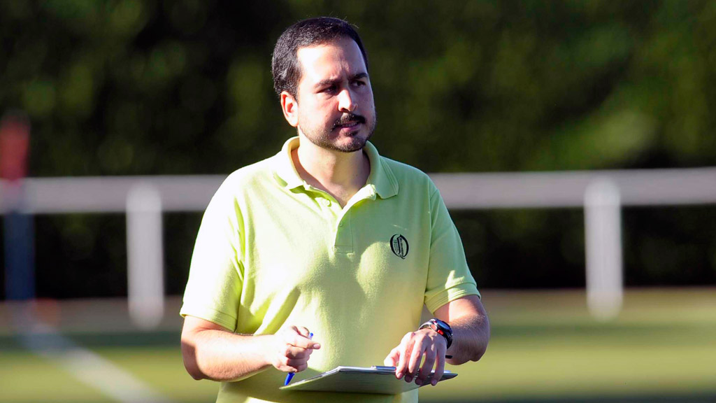El técnico Diego Yepes, durante su etapa en el juvenil del Quintanar. / KAMARERO