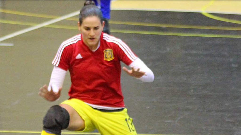 La portera del Atlético Navalcarnero y la Selección Española, Estela García. / SE