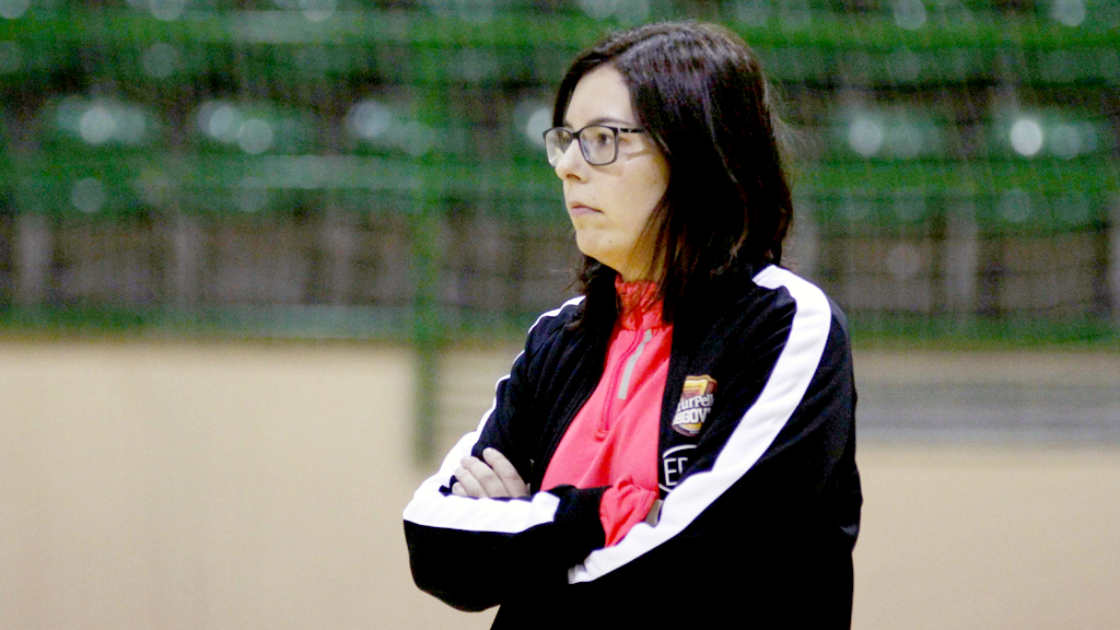 Marta García, en su última campaña como entrenadora del juvenil. / NEREA LLORENTE