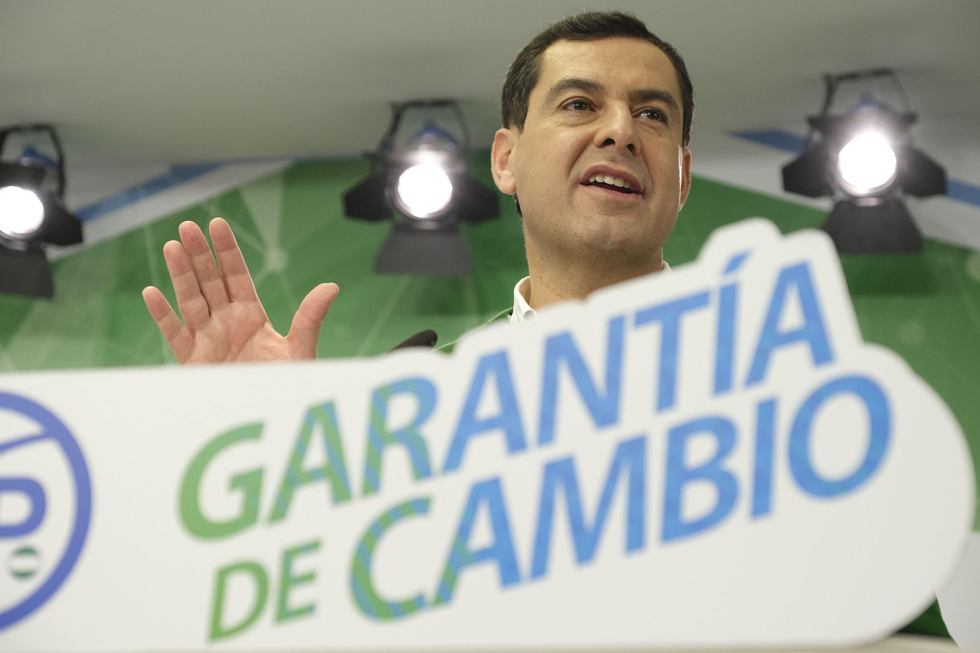 El presidente de los populares andaluces, Juanma Moreno Bonilla.