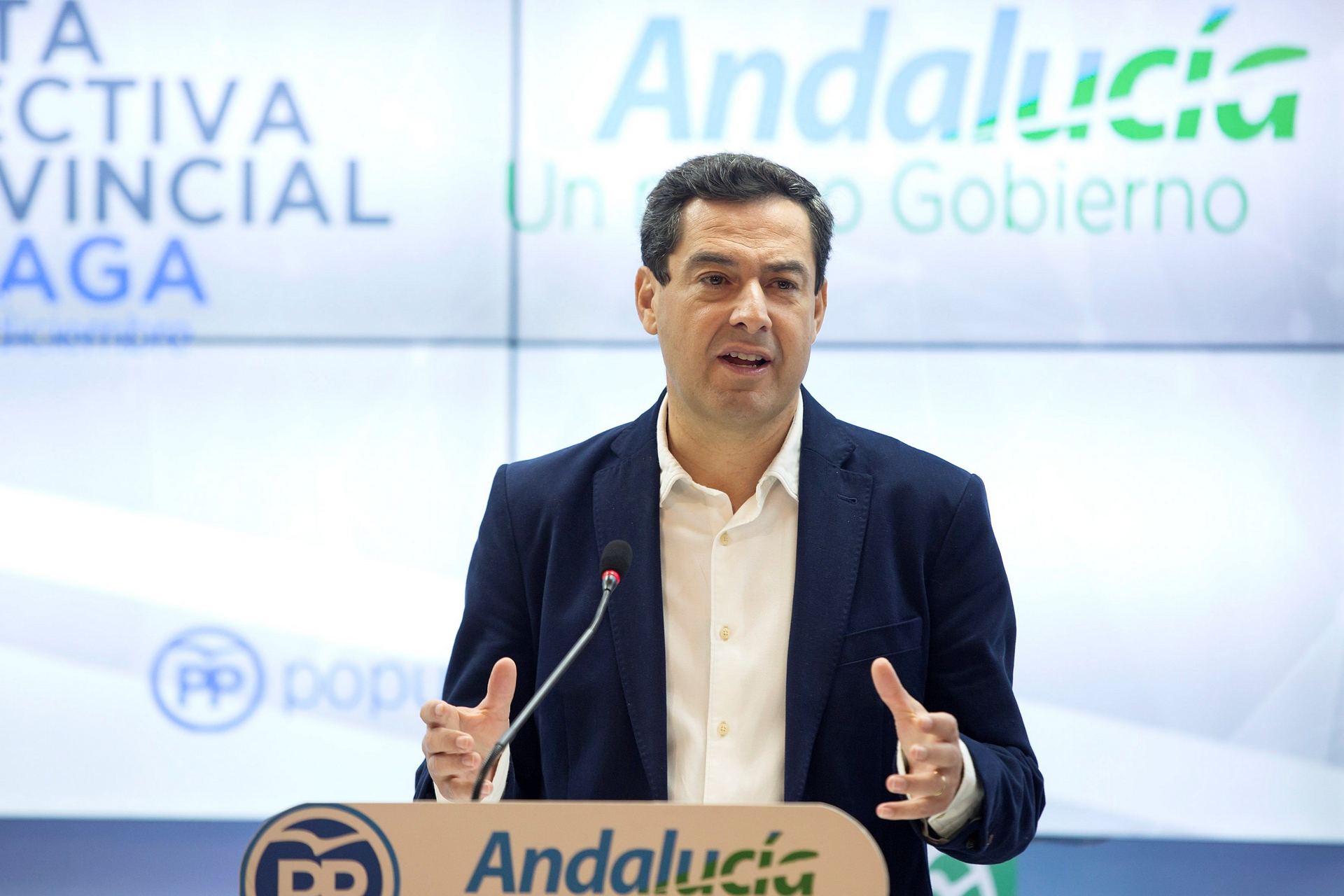El presidente del PP-A, Juanma Moreno.