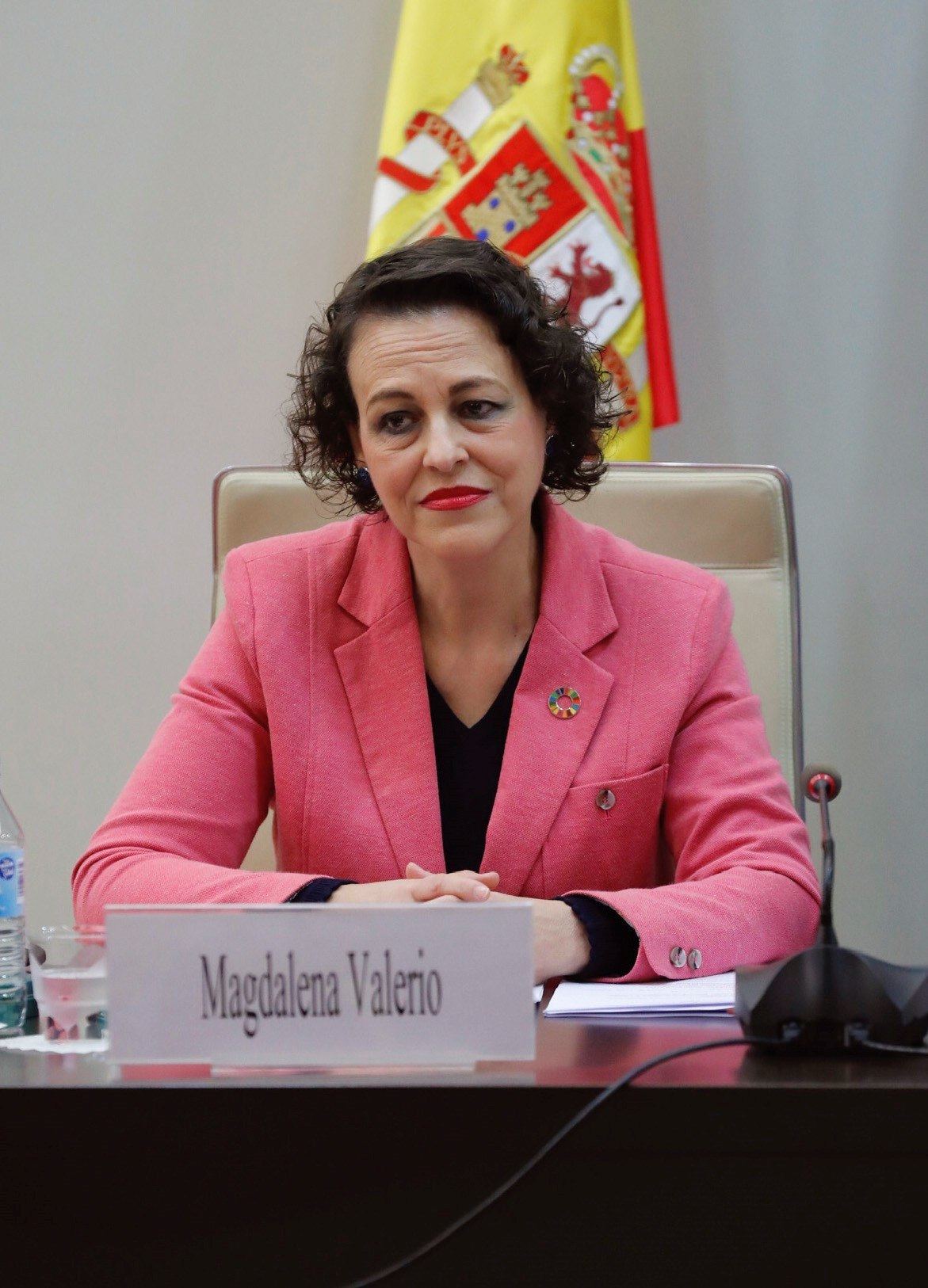 La ministra de Trabajo, Magdalena Valerio.