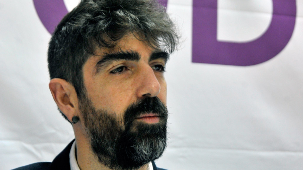 Guillermo San Juan, secretario municipal de Podemos Segovia. / KAMARERO