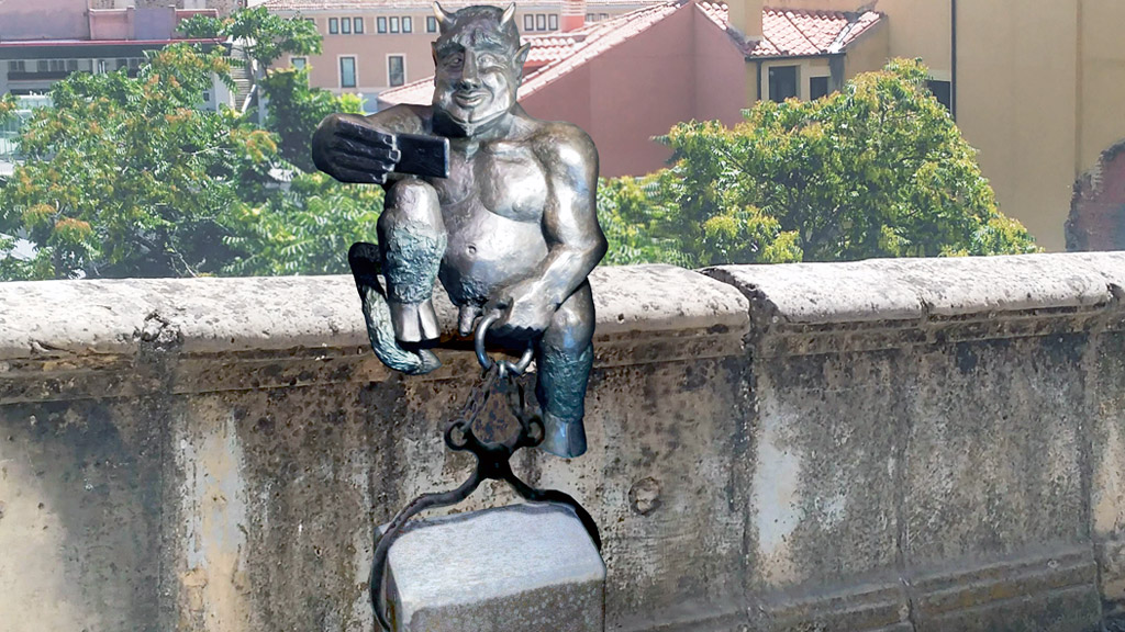 fotomontaje del diablo de San Juan