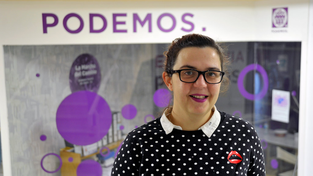 Natalia del Barrio, procuradora de Podemos Segovia. / KAMARERO