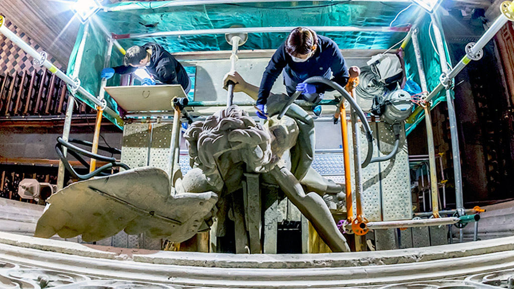 El proceso de restauración puede seguirse mediante las entradas en la web del taller de organería de Joaquín Lois. /KAMARERO