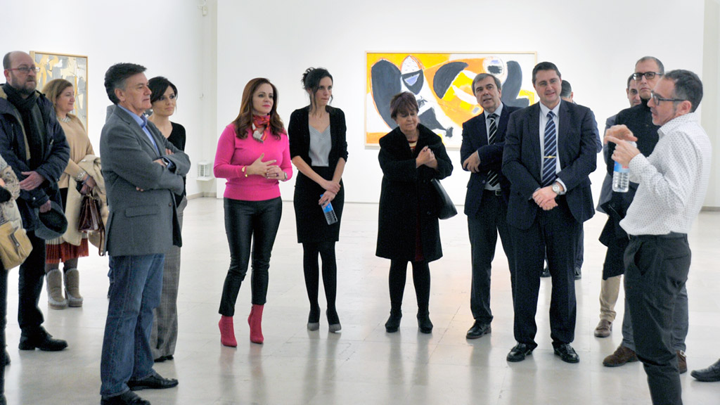 Inauguración de la exposición 'Guerrero / Vicente' en el Museo de Arte Contemporáneo, de Segovia. / K.