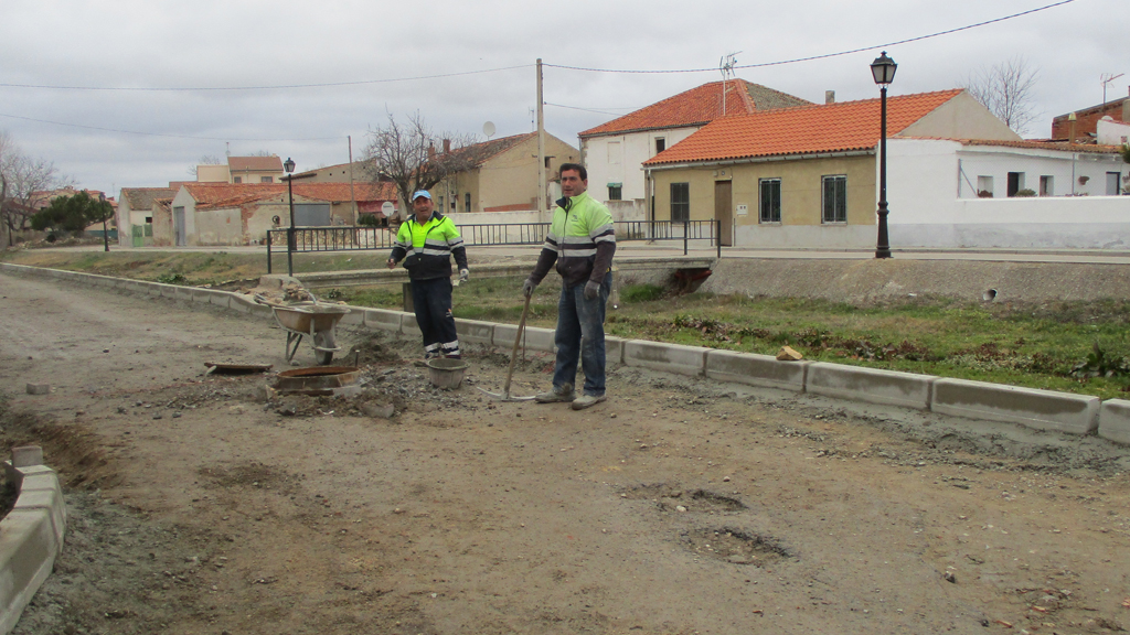 Uno de los viales en el que se están acometiendo las obras de arreglo.
