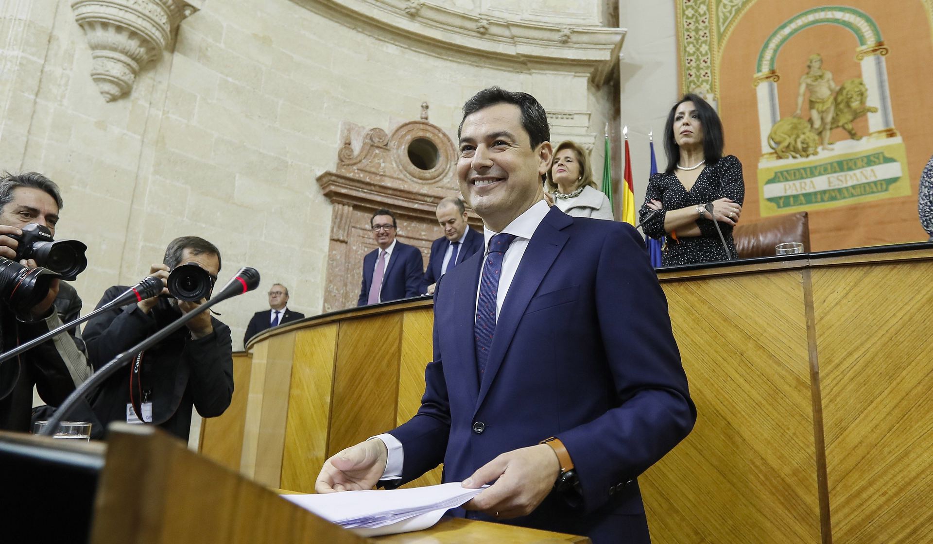 El candidato del PP a presidir la Junta, Juanma Moreno.