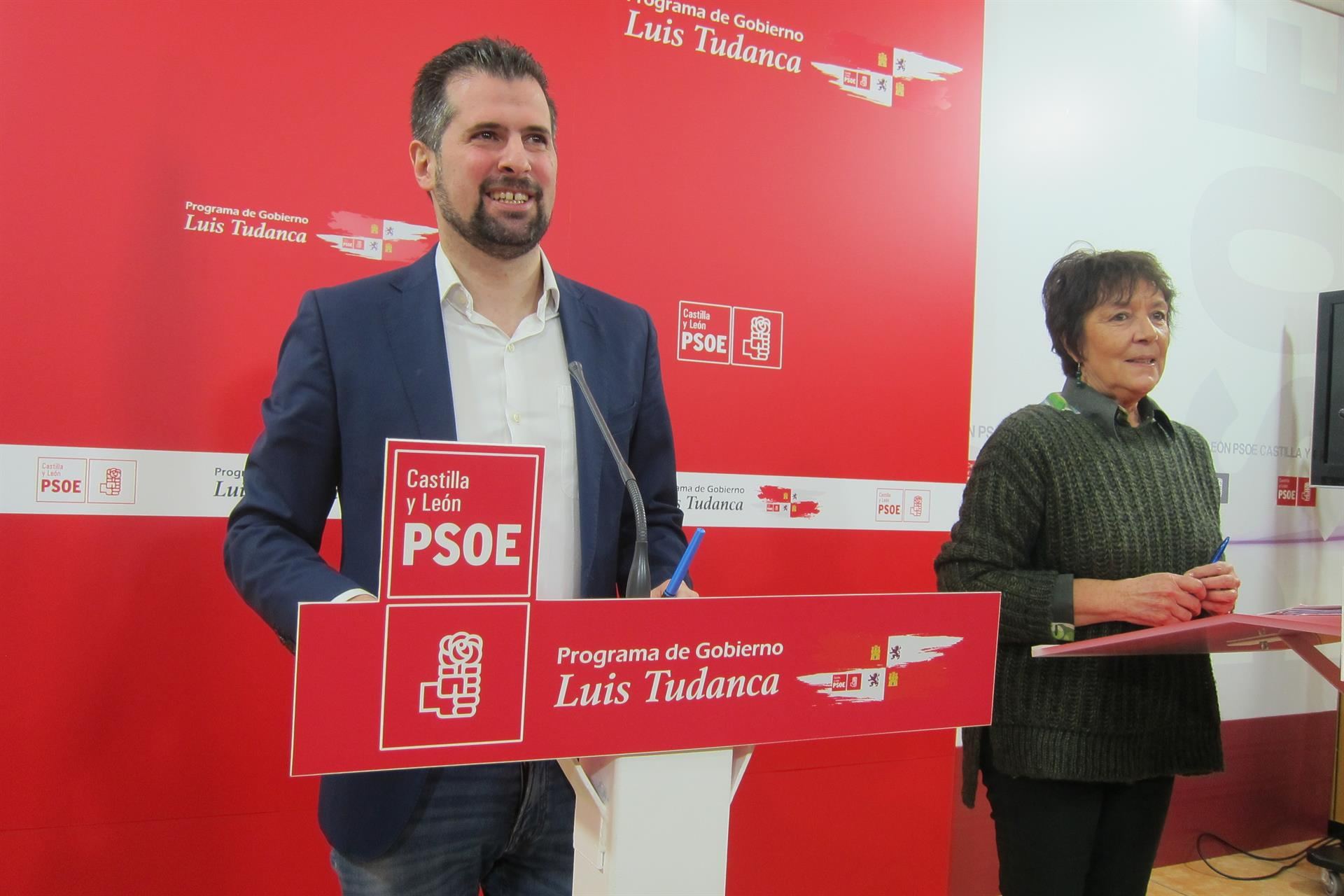 El secretario regional del PSOE y portavoz del Grupo Parlamentario Socialista, Luis Tudanca. / europa press