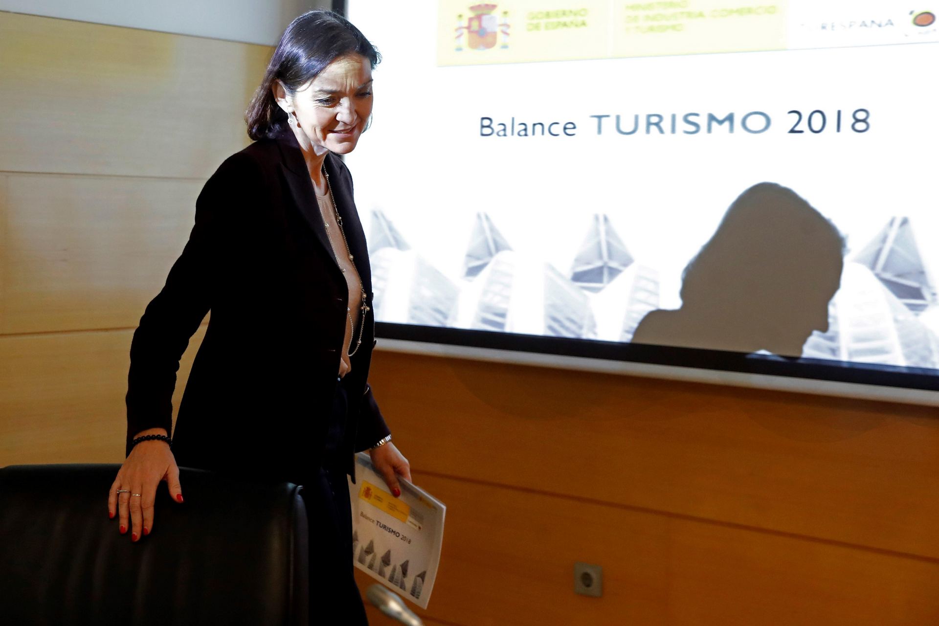 La ministra de Industria, Comercio y Turismo, Reyes Maroto. / efe