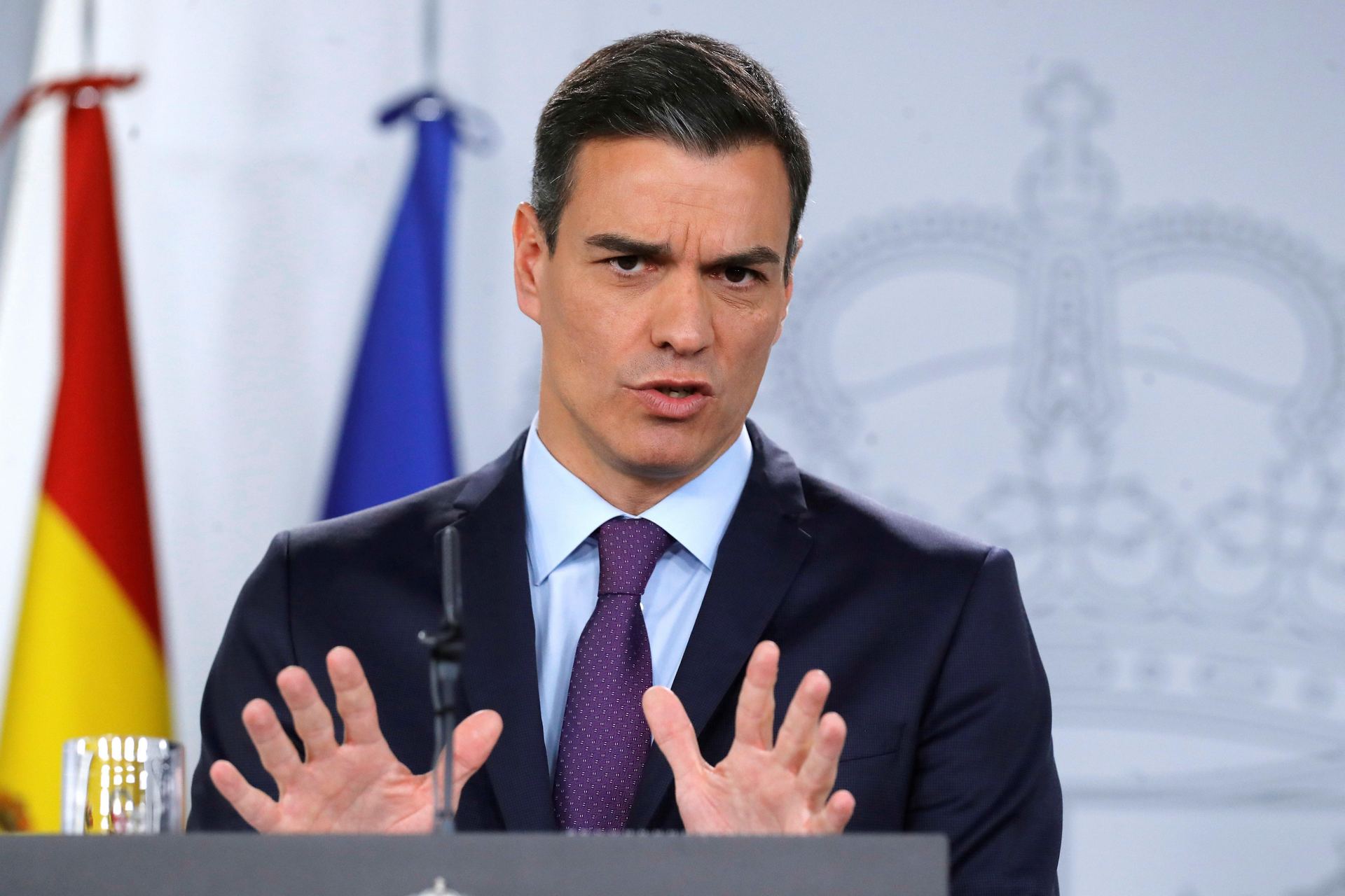 El Gobierno traslada a la Fiscalía un tuit del PP para ver si es delito 1 El PSOE trasladó a la Fiscalía el tuit contra el presidente del Gobierno, Pedro Sánchez. / efe
EFE/Juan Carlos Hidalgo