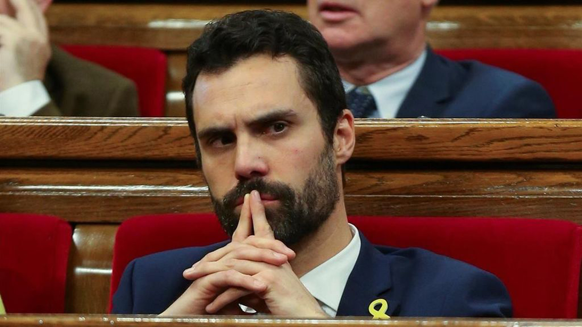 El presidente del Parlamento catalán, Roger Torrent, durante una sesión en la Cámara.