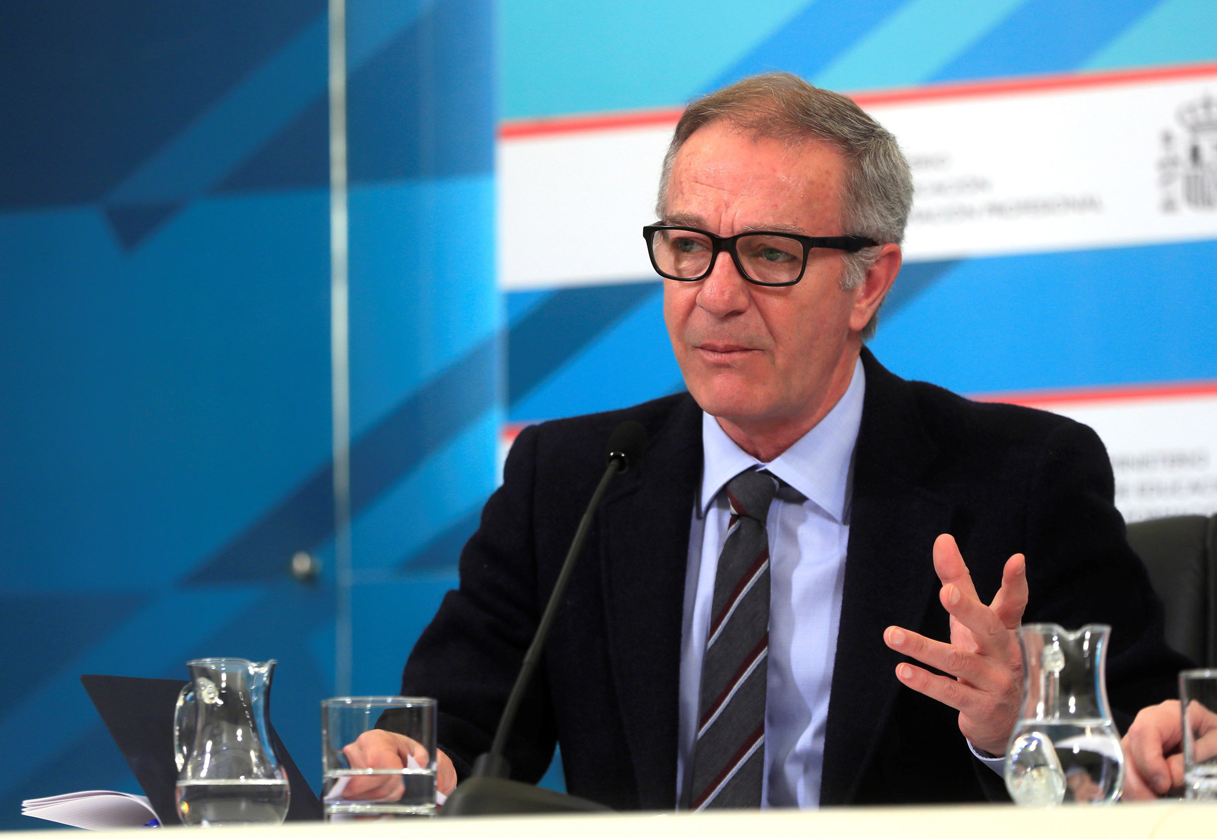 El Gobierno trabaja en un primer borrador de la ley de mecenazgo 1 El ministro de Cultura José Guirao, durante la presentación de las cuentas de su departamento para este año.