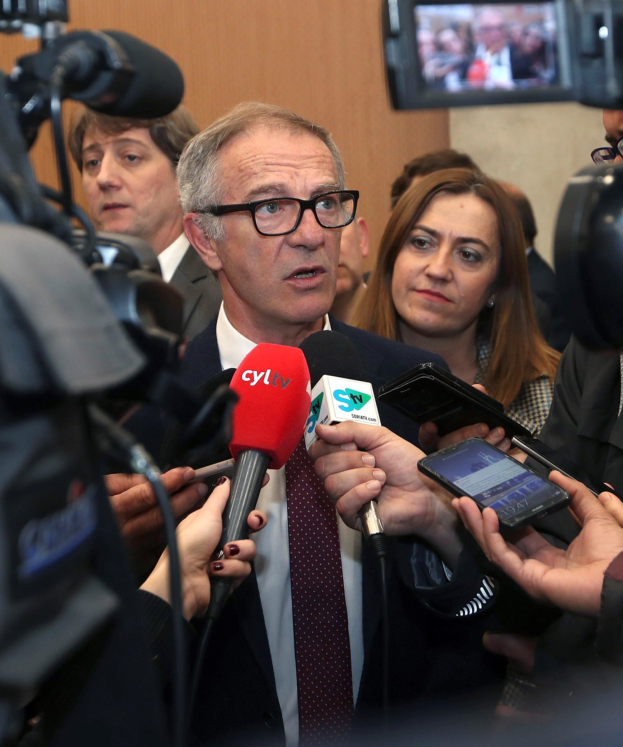El ministro de Cultura y Deporte, José Guirao atiende a los medios.