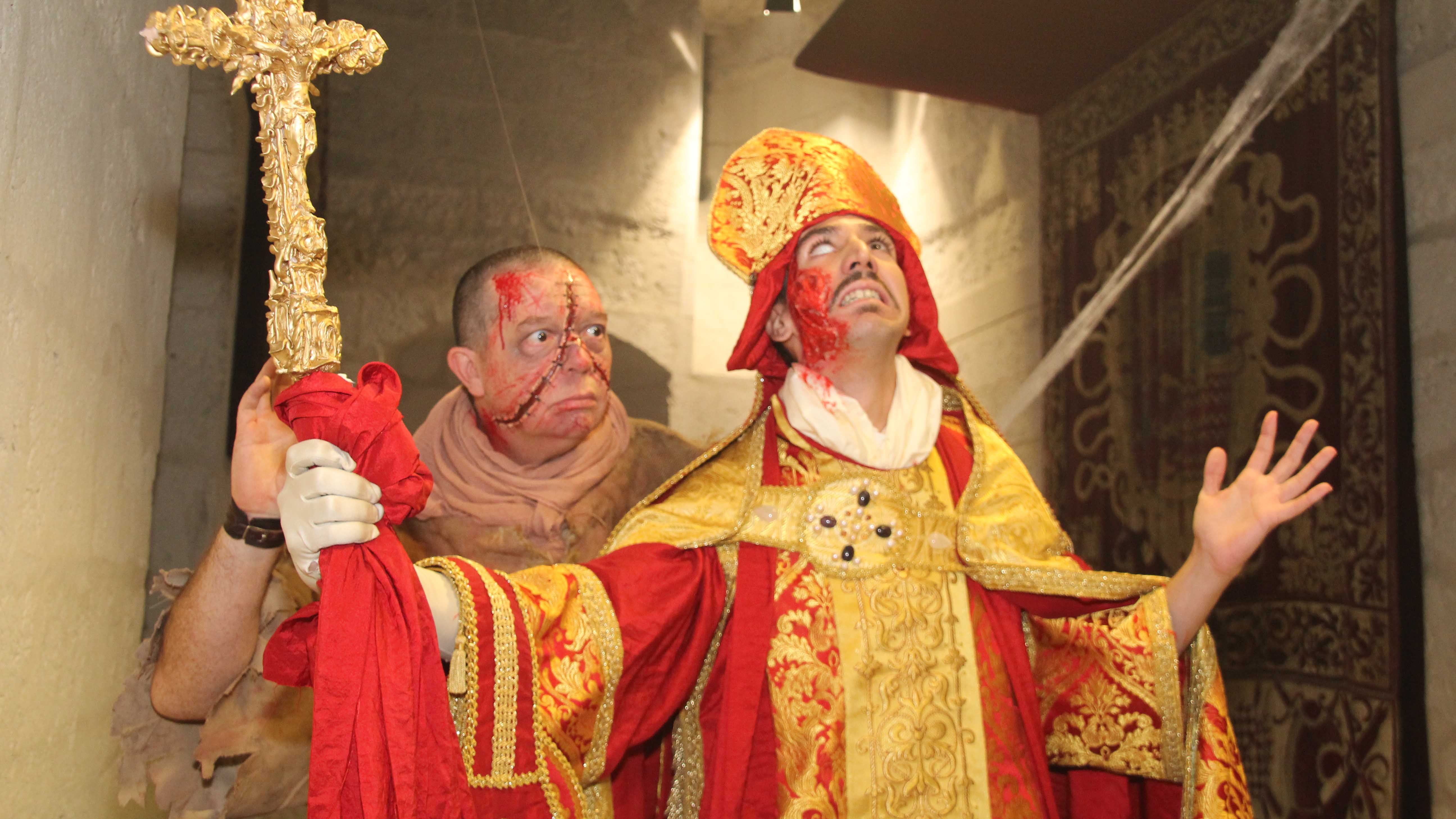 Actores participantes en la edición de Halloween del Castillo del Terror, renovada para  2019./c. núñez