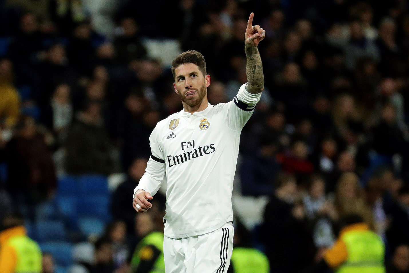 Sergio Ramos celebra su gol de penalti al Leganés en la Copa del Rey