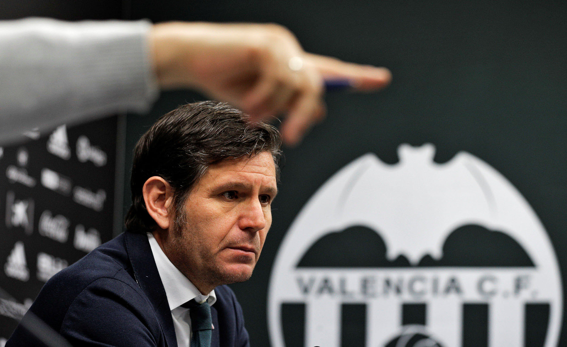 El entrenador del Valencia, Marcelino García Toral, en rueda de prensa antes del partido frente al Valladolid.