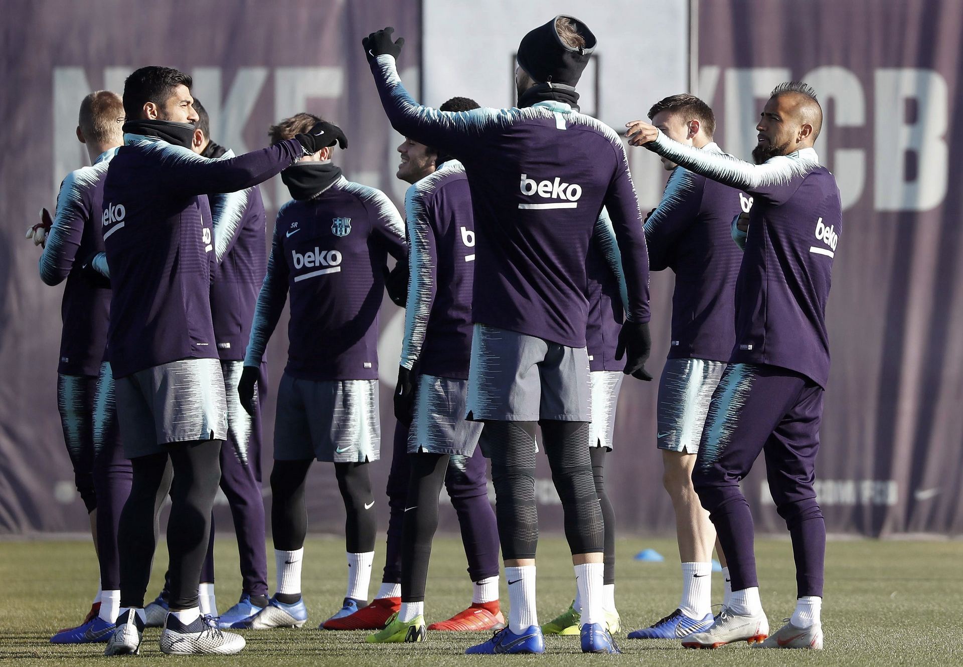 Los jugadores del Barcelona no quieren tropezar en su lucha por el campeonato de la Liga.