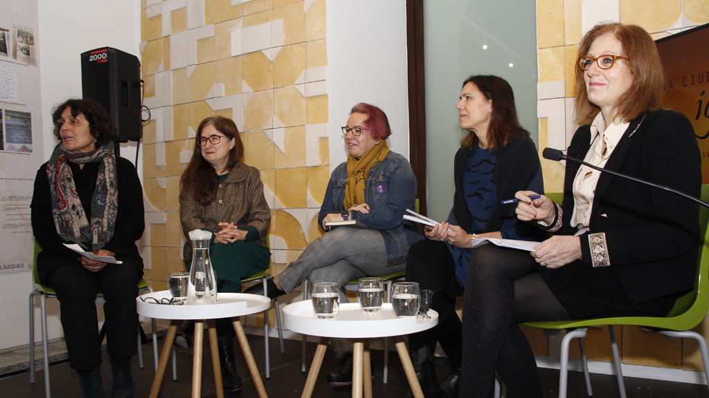 Marifé Santiago, Inés Sánchez de Madariaga, Silvia Buabent, Susana de Andrés y Rosa San Segundo. / NEREA LLORENTE