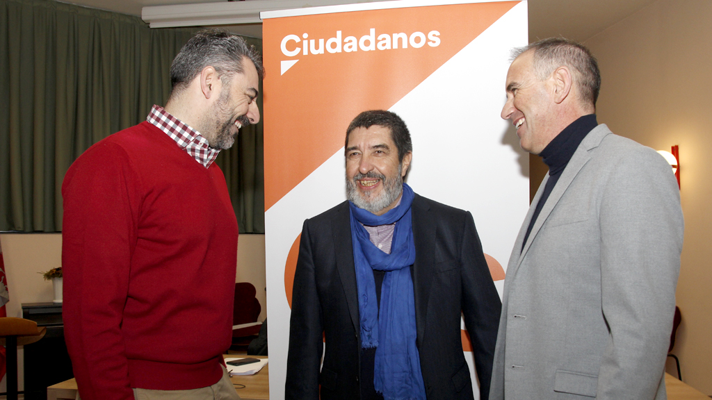 Manuel Mitadiel participó en un acto político organizado por Ciudadanos en Segovia./ NEREA LLORENTE