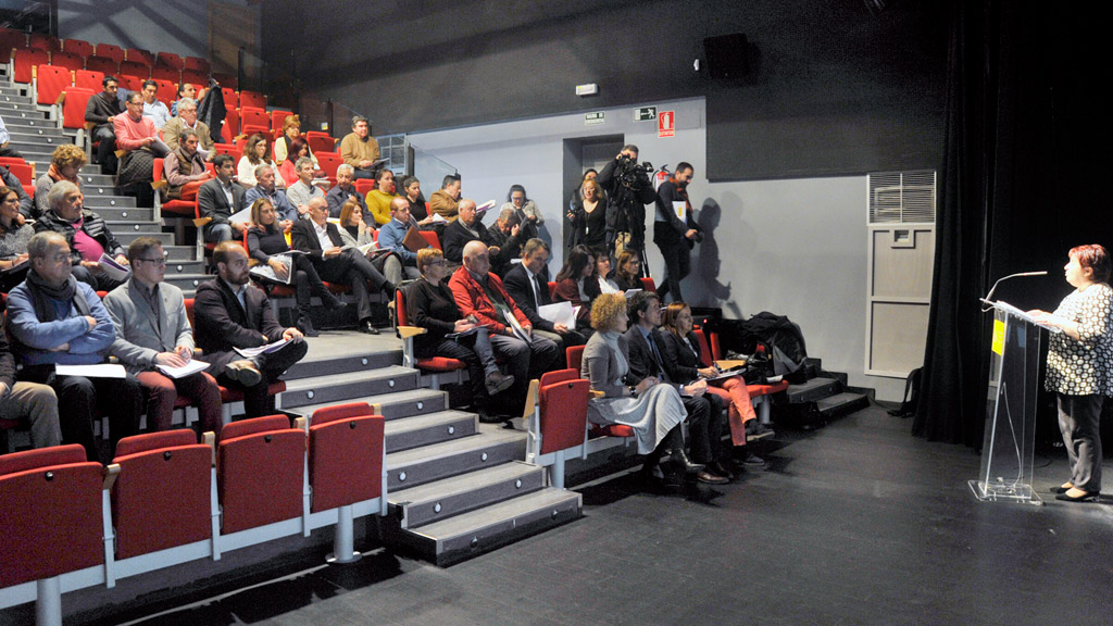 Los responsables de los municipios segovianos recibieron ayer en la Sala Julio Michel los detalles de las ayudas contra la Violencia de Género. / KAMARERO