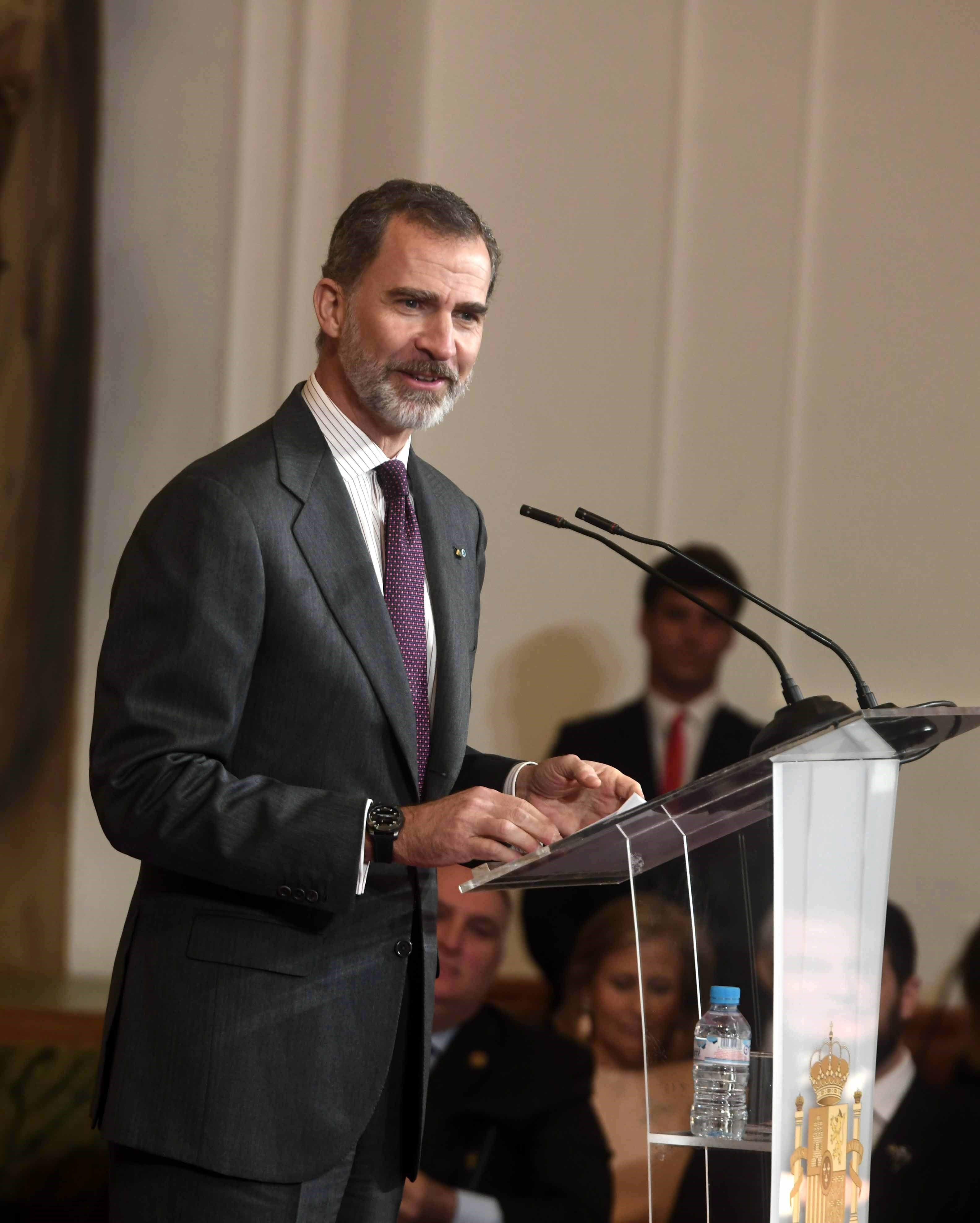 El Rey defiende que el talento necesita “apoyo institucional” 1 El rey Felipe VI durante su discurso en la entrega de las Medallas de Oro al Mérito en las Bellas Artes.