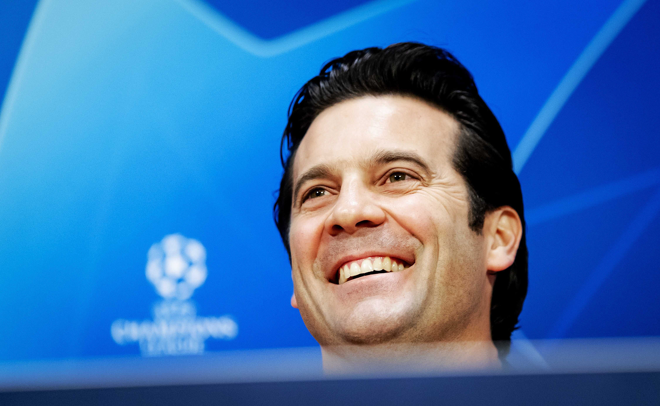 Courtois: “Los rivales ven que estamos para luchar por todo” 1 El entrenador del Real Madrid, Santiago Solari, en la rueda de prensa previa al partido contra el Ajax.