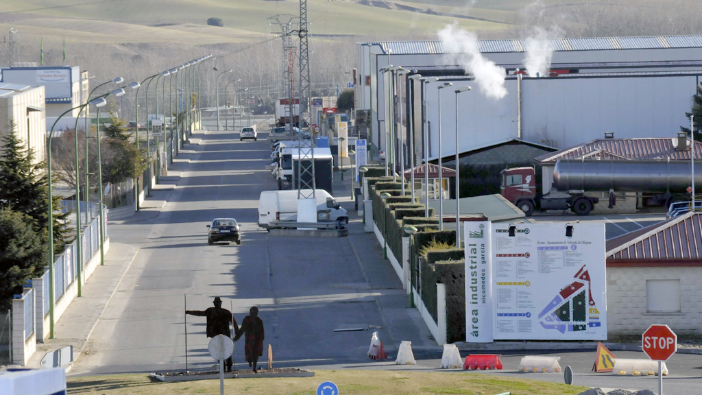 El polígono industrial de Valverde del Majano ya cuenta con fibra óptica. / JUAN MARTÍN