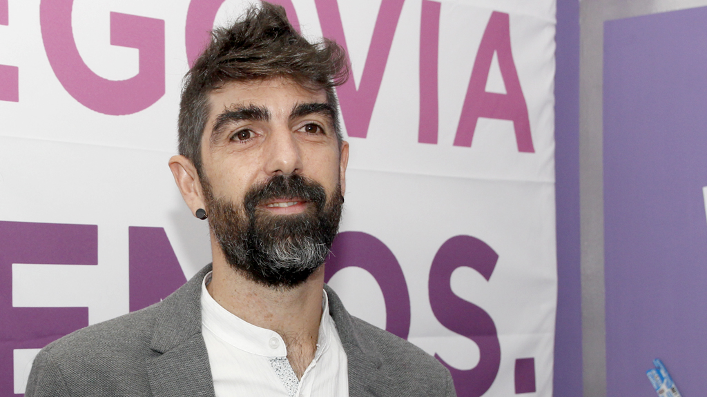 Guillermo San Juan, candidato de Podemos a la Alcaldía de Segovia. / N. LLORENTE
