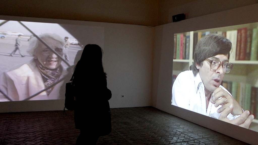 La Alhóndiga acoge hasta el 10 de marzo el documental - exposición sobre María Zambrano. / NEREA LLORENTE