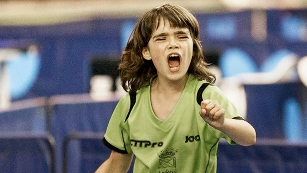 Ángela celebra un punto ganado durante un partido en la imagen de archivo. / EL ADELANTADO