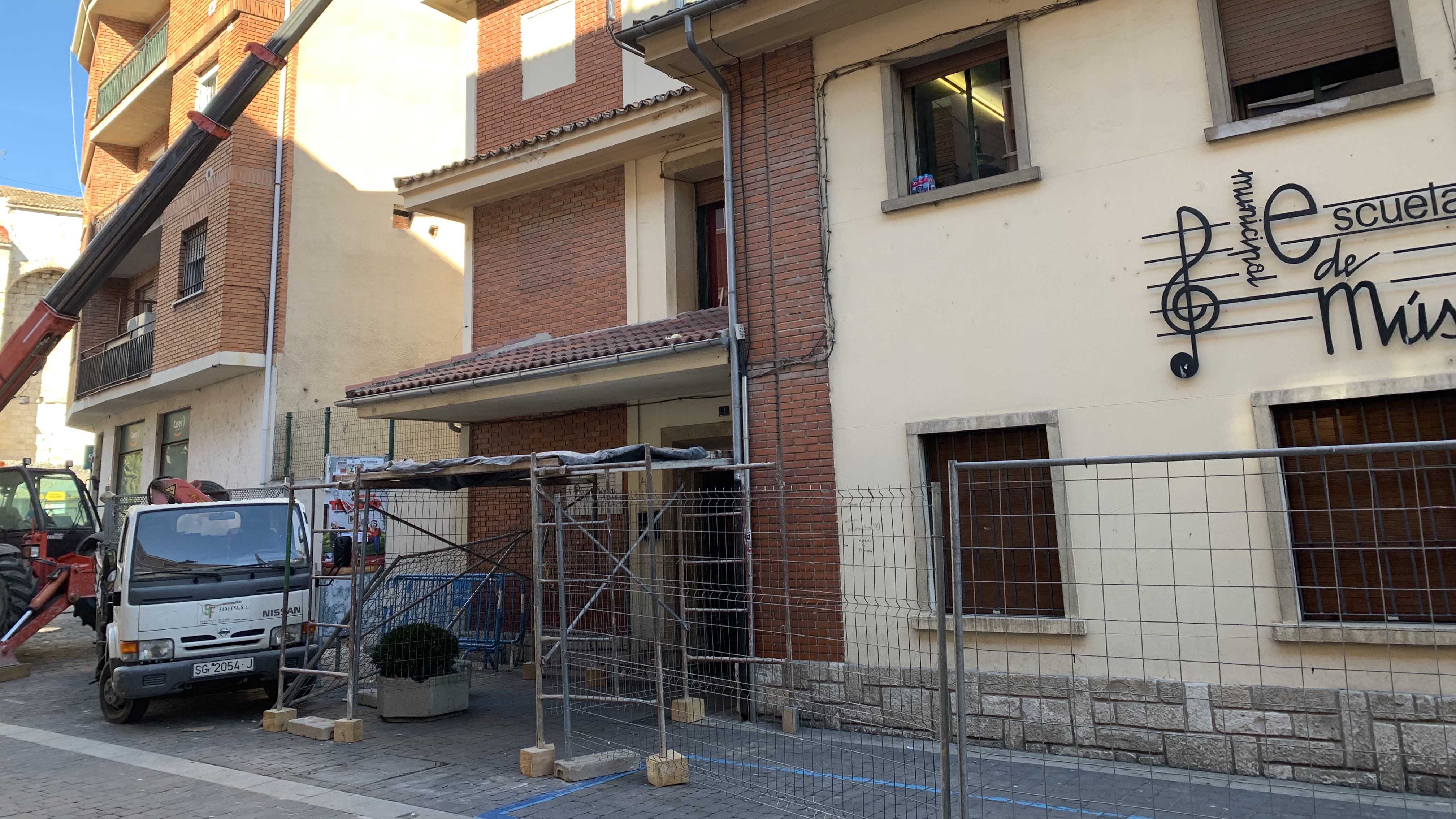 Obras de la Escuela de Música recientemente iniciadas./c. núñez