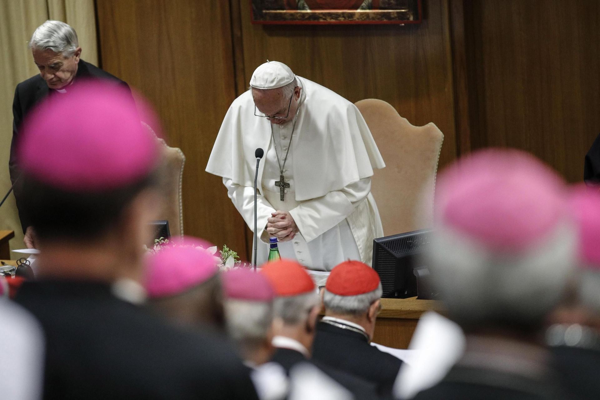 El Papa Francisco durante una de las jornadas de la histórica cumbre antipederastia celebrada en el Vaticano.