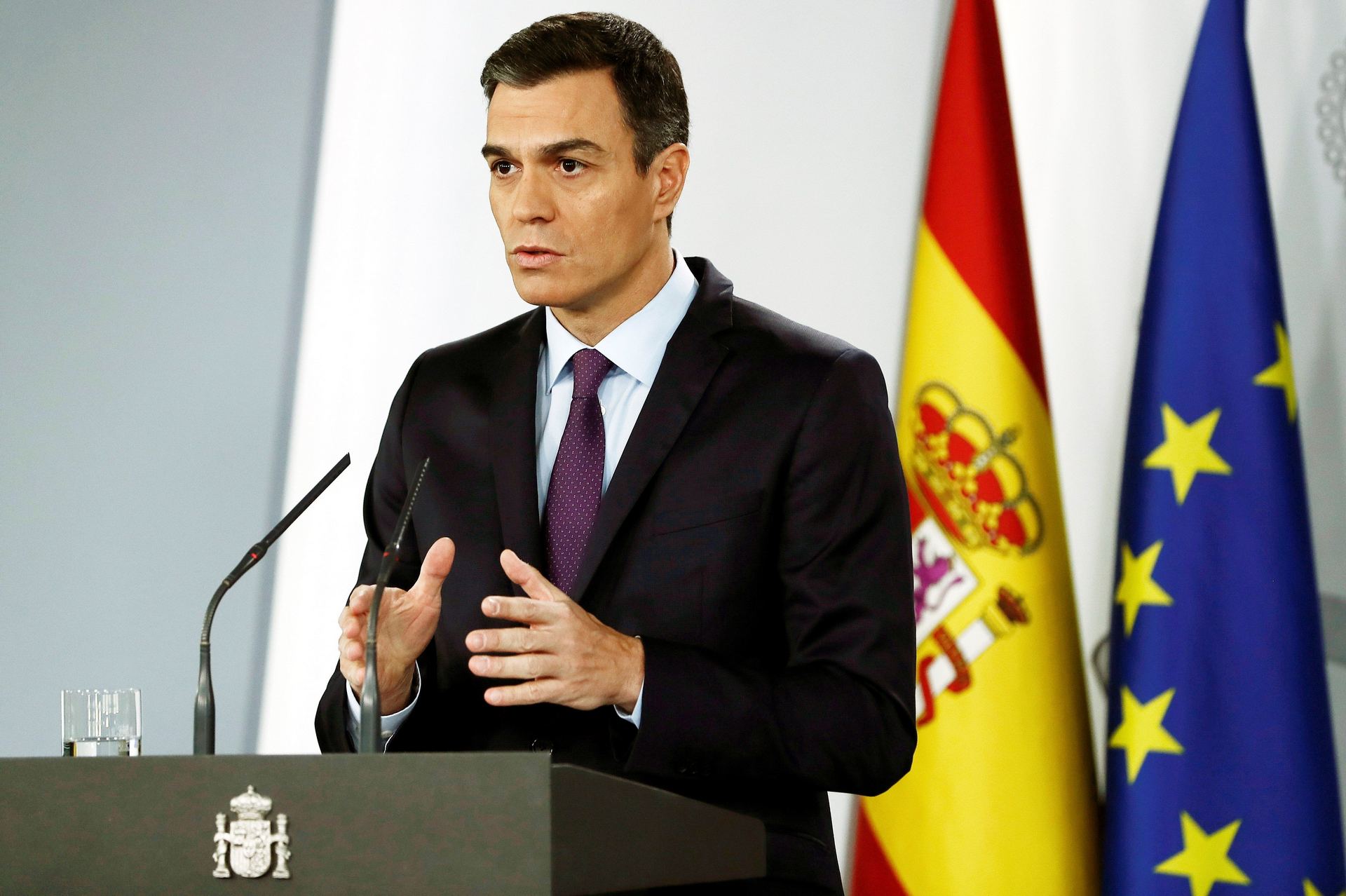 El Gobierno da por frustrada la vía de negociación con el soberanismo 1 El presidente del Gobierno, Pedro Sánchez.