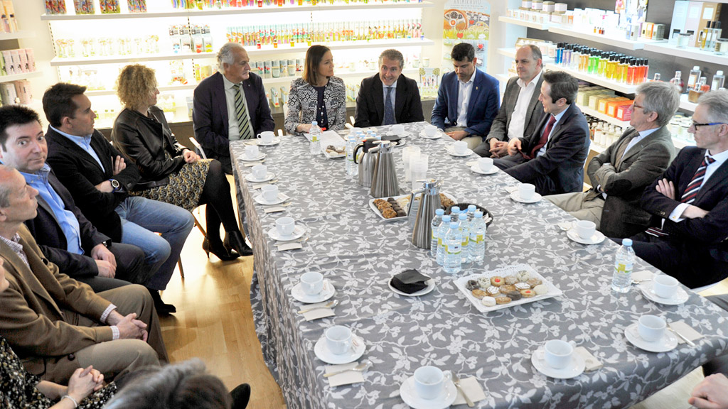 Los empresarios se reunieron con la ministra en la sede de Ambientair./KAMARERO