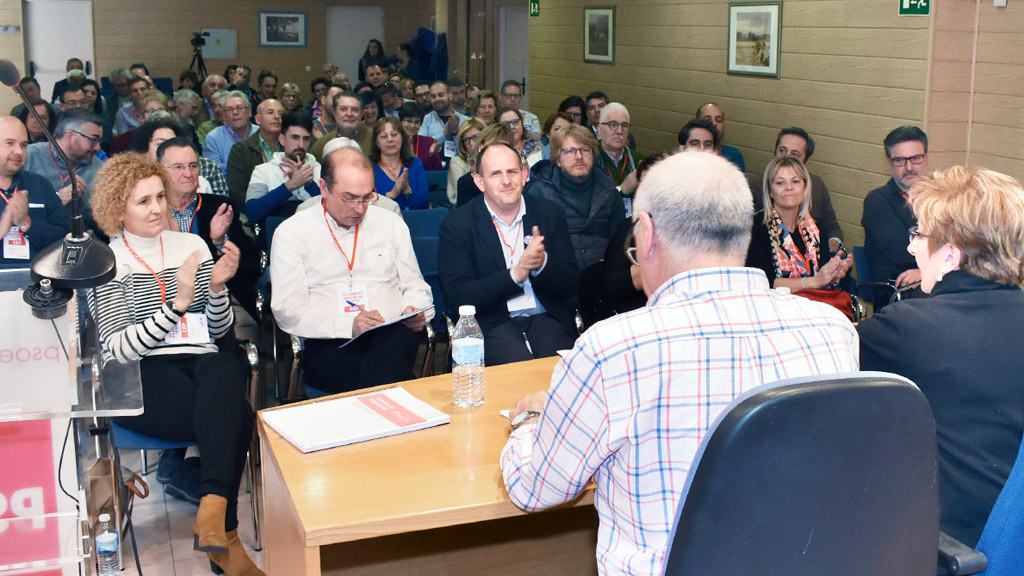 Un momento del Comité Provincial del Partido Socialista de Segovia celebrado en la jornada de ayer.