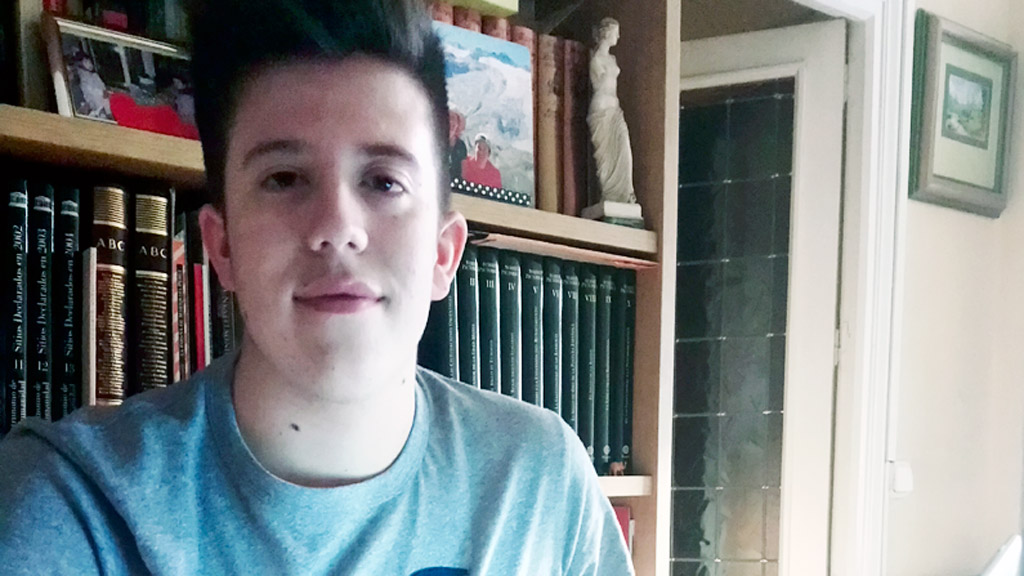 Pablo Gozalo ha recibido la matrícula de honor del instituto en 3º de carrera. / E. A.