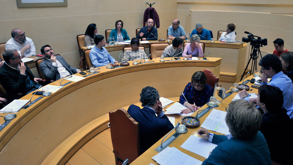 La corporación ha celebrado un pleno extraordinario para debatir el proyecto de presupuestos de este año 2019. / Kamarero