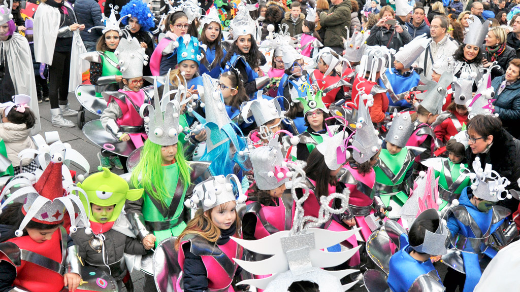 Los niños, protagonistas del carnaval./KAMARERO