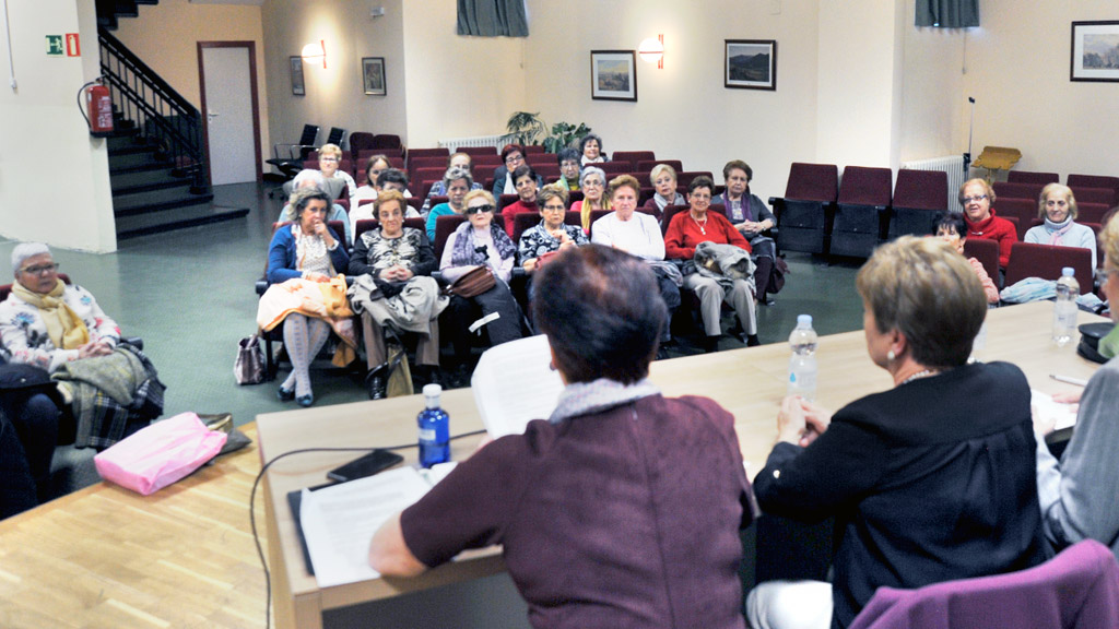 Un momento de la asamblea general de la asociación ‘María del Salto’ celebrada ayer.