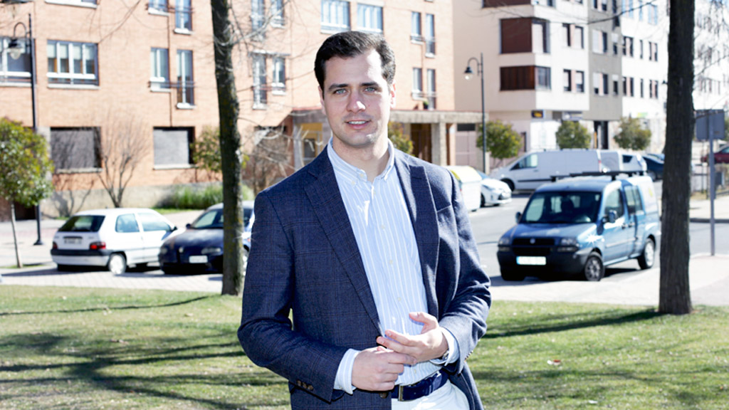 Pablo Pérez, candidato del PP a la Alcaldía de la capital segoviana. / E. A.