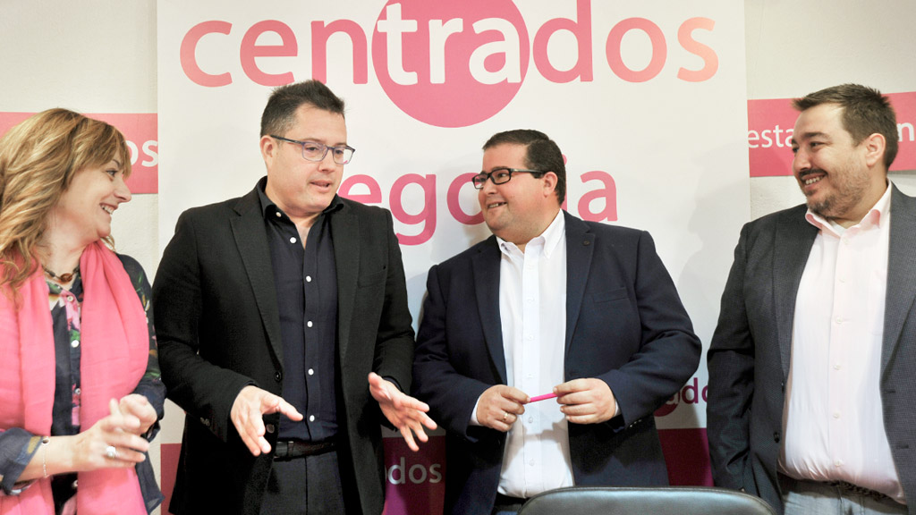 Desde la izquierda: Maite Mañas, Javier Arranz, David de Santos y Juan Ángel Ruiz, ayer en rueda de prensa.