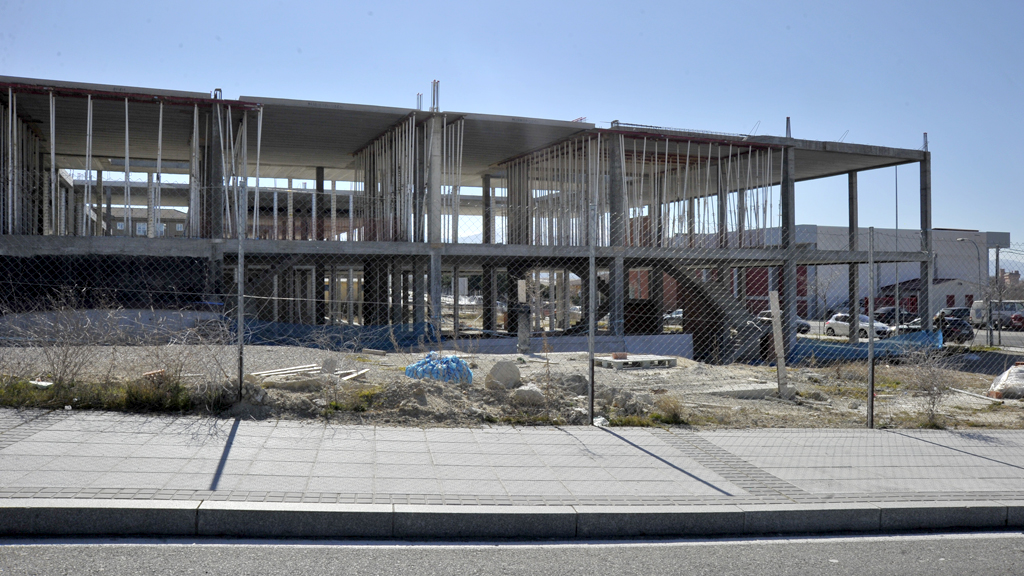 Estructura del edificio en obras que se construye en una parcela del barrio de Comunidad de Ciudad y Tierra. / Kamarero