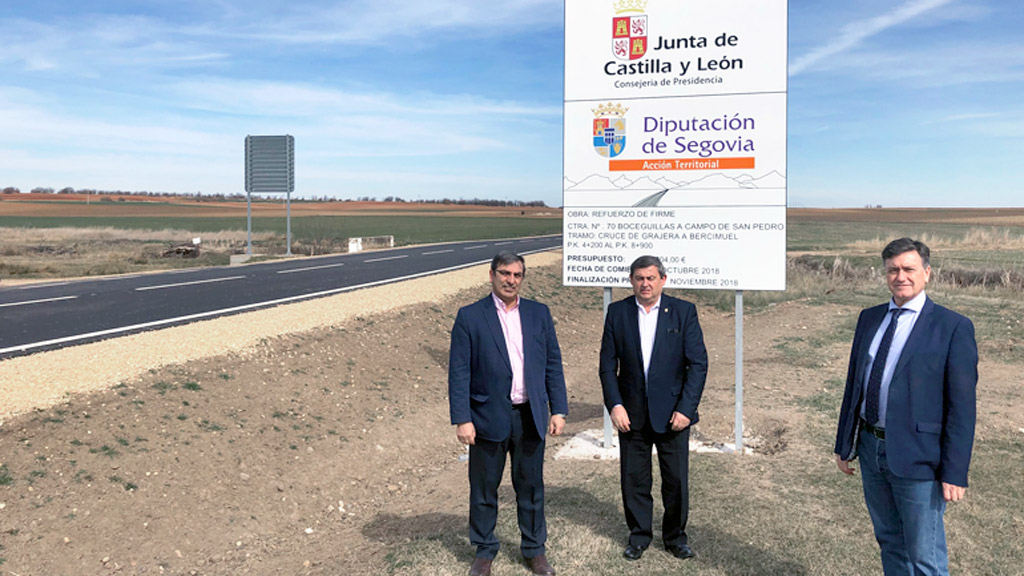 El presidente de la Diputación visitó las obras.