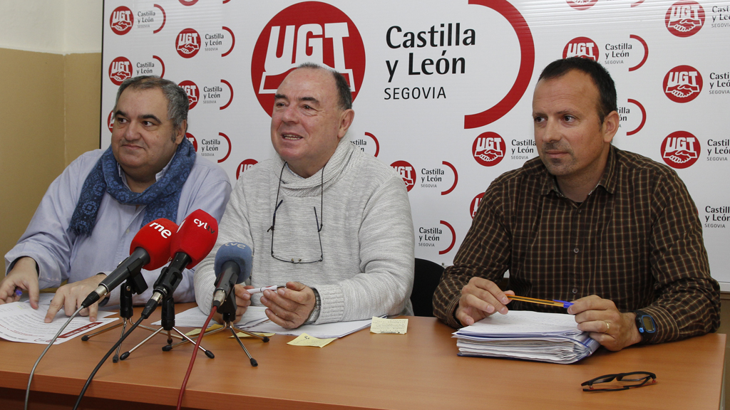 (Desde la izquierda) Tomás Pérez, Miguel Ángel Mateo y Juan del Barrio ayer en rueda de prensa.