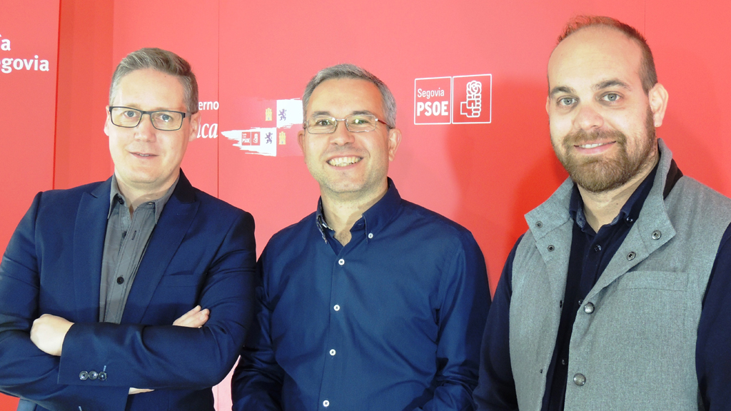 De izquierda a derecha: Rubén García, Daniel Bravo y Borja Lavandera. / el adelantado